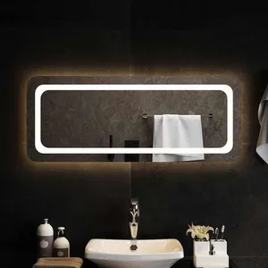 vidaXL Miroir de salle de bain LED 100x40 cm pas cher
