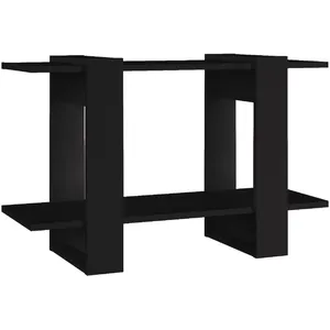 vidaXL Bibliothèque/Séparateur de pièce Noir 80x30x51 cm pas cher