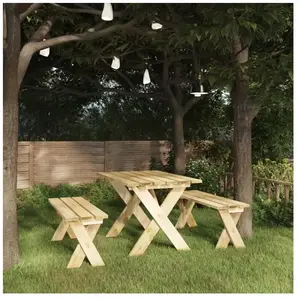 vidaXL Banc de jardin 110 cm Bois de pin imprégné pas cher