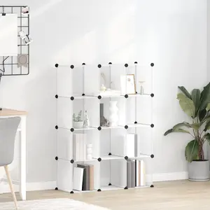 Comparateur de prix : vidaXL Cubes de rangement 12 pcs Transparent PP