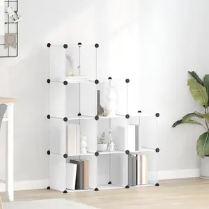 Comparateur de prix : vidaXL Cubes de rangement 9 pcs Transparent PP