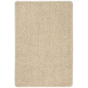 Comparateur de prix : vidaXL Tapis shaggy antidérapant Crème 140x200 cm