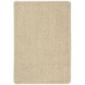 Comparateur de prix : vidaXL Tapis shaggy antidérapant Crème 160x230 cm
