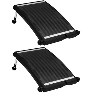 Comparateur de prix : vidaXL Panneaux de chauffage solaire de piscine courbés 2pcs 72,5x46cm