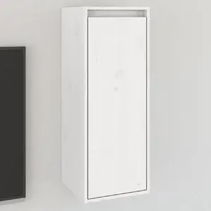 Comparateur de prix : vidaXL Armoire murale Blanc 30x30x80 cm Bois de pin massif