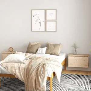 vidaXL Armoires murales 2 pcs 60x30x35 cm Bois de pin massif pas cher
