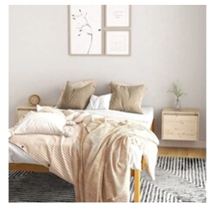 vidaXL Armoires murales 2 pcs 45x30x35 cm Bois de pin massif pas cher