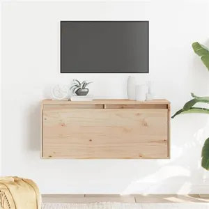 vidaXL Armoire murale 80x30x35 cm Bois de pin massif pas cher