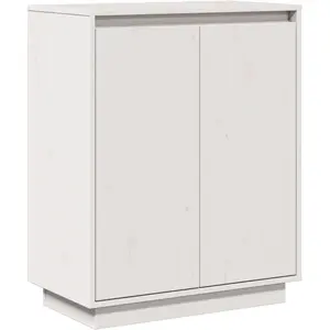 vidaXL Buffet Blanc 60x34x75 cm Bois massif de pin