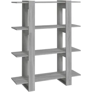vidaXL Bibliothèque/Séparateur de pièce Sonoma gris 100x30x123,5 cm pas cher