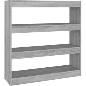 vidaXL Bibliothèque/Séparateur de pièce Sonoma gris 100x30x103 cm pas cher