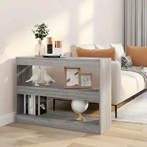 vidaXL Bibliothèque/Séparateur de pièce Sonoma gris 100x30x72 cm
