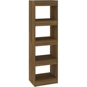 vidaXL Bibliothèque/Séparateur de pièce Chêne marron 40x30x135 cm pas cher