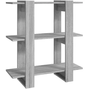 vidaXL Bibliothèque/Séparateur de pièce Sonoma gris 80x30x87 cm pas cher
