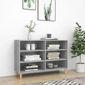 vidaXL Buffet Sonoma gris 103,5x35x70 cm Aggloméré pas cher