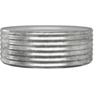vidaXL Lit surélevé de jardin Acier enduit de poudre Argenté pas cher