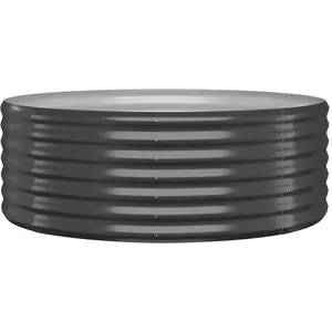 Comparateur de prix : vidaXL Lit surélevé de jardin Acier enduit de poudre Anthracite