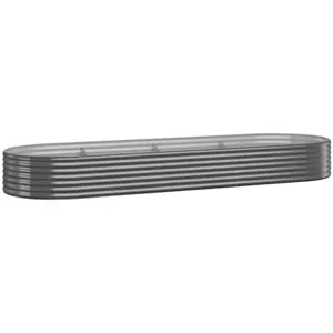 Comparateur de prix : vidaXL Lit surélevé de jardin Acier enduit de poudre Anthracite