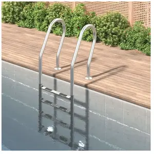 Comparateur de prix : vidaXL Échelle de piscine 54x38x184,5 cm acier inoxydable 304