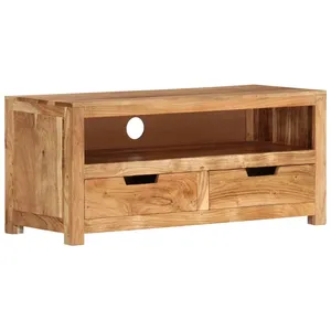 vidaXL Meuble TV 88x35x40 cm bois d'acacia massif pas cher