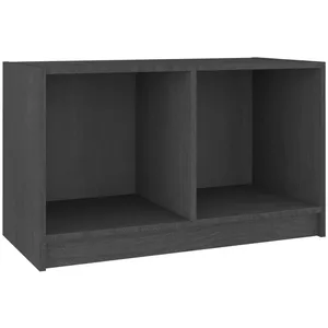 Comparateur de prix : vidaXL Meuble TV Gris 70x33x42 cm Bois de pin massif