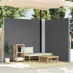 vidaXL Auvent latéral rétractable Anthracite 220x600 cm pas cher