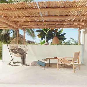 vidaXL Auvent latéral rétractable de patio 117x600 cm Crème pas cher