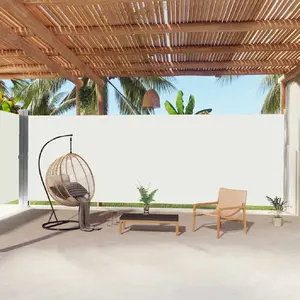 Comparateur de prix : vidaXL Auvent latéral rétractable Crème 220x1000 cm
