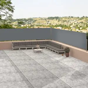 Comparateur de prix : vidaXL Auvent latéral rétractable Anthracite 117x1200 cm