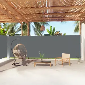 Comparateur de prix : vidaXL Auvent latéral rétractable Anthracite 200x1000 cm