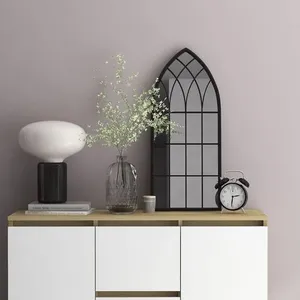 Comparateur de prix : vidaXL Miroir Noir 70x30 cm Fer pour utilisation à l'intérieur