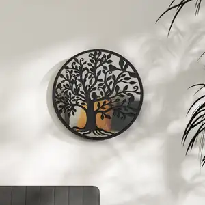 vidaXL Miroir Noir 60x2,5 cm Fer pour utilisation à l'intérieur pas cher