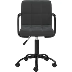 Comparateur de prix : vidaXL Chaises pivotantes à manger lot de 6 noir velours