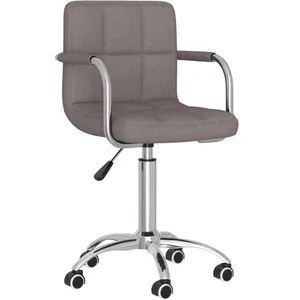 Comparateur de prix : Chaise pivotante de salle à manger Taupe Tissu vidaXL