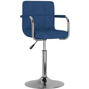 Vidaxl - Chaise de salle à manger Bleu Tissu Bleu pas cher