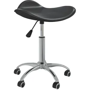 Comparateur de prix : Vidaxl - Chaise pivotante à manger Noir Similicuir Black