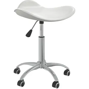Comparateur de prix : vidaXL Chaise de bureau Blanc Similicuir