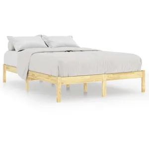 Comparateur de prix : vidaXL Cadre de lit bois de pin massif 120x200 cm