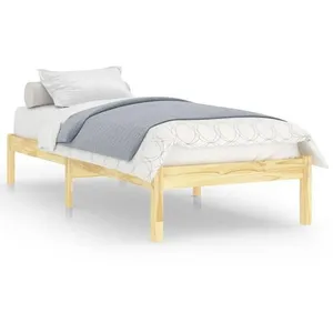Comparateur de prix : vidaXL Cadre de lit bois de pin massif 90x200 cm