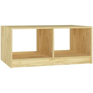 Comparateur de prix : vidaXL Table basse 75x50x33,5 cm Bois de pin massif