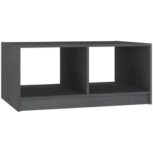 Comparateur de prix : vidaXL Table basse Gris 75x50x33,5 cm Bois de pin massif