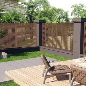 Comparateur de prix : vidaXL Clôture à persiennes WPC 180x180 cm Marron
