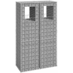 Comparateur de prix : vidaXL Poteaux à panier de gabion 2 pcs 50x50x180 cm Fer