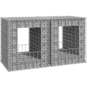 Comparateur de prix : vidaXL Poteaux à panier de gabion 2 pcs 50x50x60 cm Fer