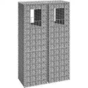 Comparateur de prix : vidaXL Poteaux à panier de gabion 2 pcs 40x40x140 cm Fer