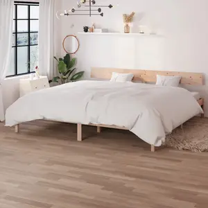 vidaXL Vidaxl Cadre De Lit Bois De Pin Massif 180x200 Cm Uk Super King pas cher