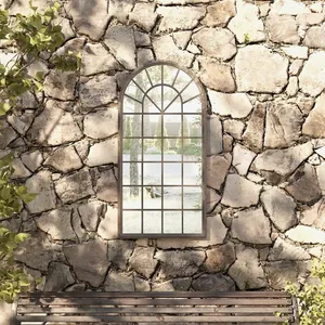 Comparateur de prix : vidaXL Miroir de jardin Sable 90x45 cm Fer pour utilisation extérieure