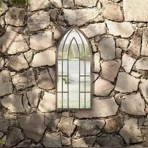 Comparateur de prix : vidaXL Miroir de jardin Sable 70x30 cm Fer pour utilisation extérieure