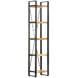 Comparateur de prix : vidaXL Bibliothèque à 5 niveaux 40x30x180 cm Bois de manguier massif