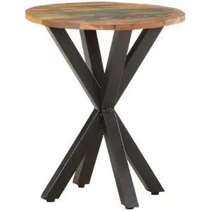Comparateur de prix : vidaXL Table d'appoint 48x48x56 cm Bois de récupération massif